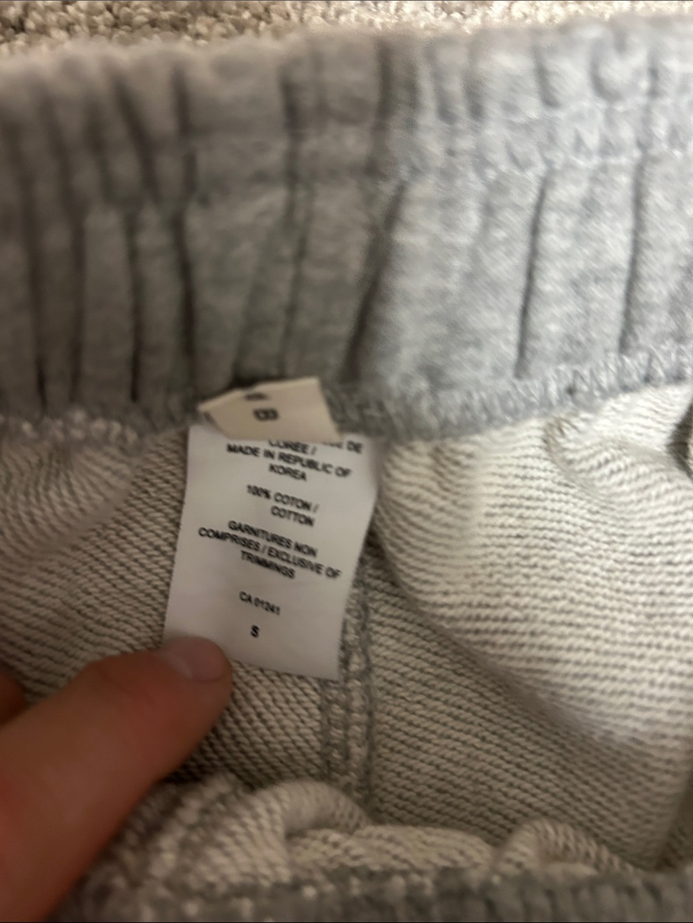 Djab Grey Baggy Wide Leg Sweatpants Y2K - Picture 3 of 5